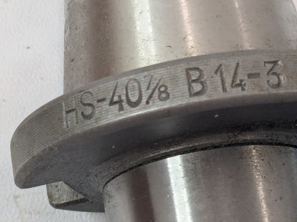 Milling Machine Arbor HS Standard Taper 40-7/8 B 14-3