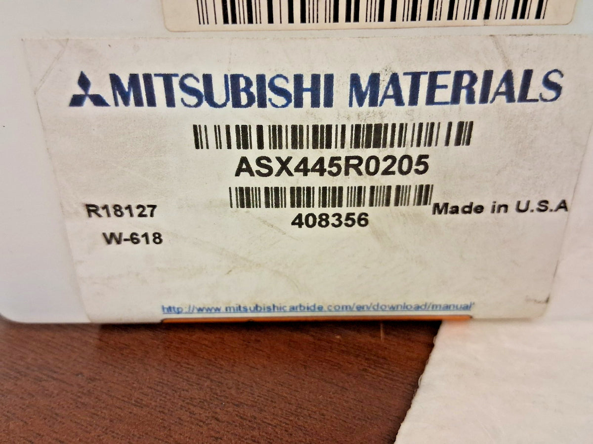 Mitsubishi Materials 2" Indexable Face Milling Cutter ASX445R0205