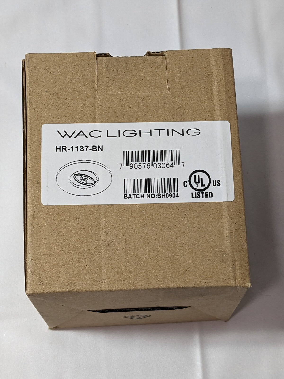 WAC Lighting Low Voltage Mini Recessed Lamp Adjustable Brushed Nickel HR-1137-BN