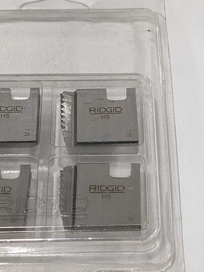 RIDGID 1/4-18 NPT, Right Hand, High Speed Steel, Pipe Threader Die Qty 4 37860