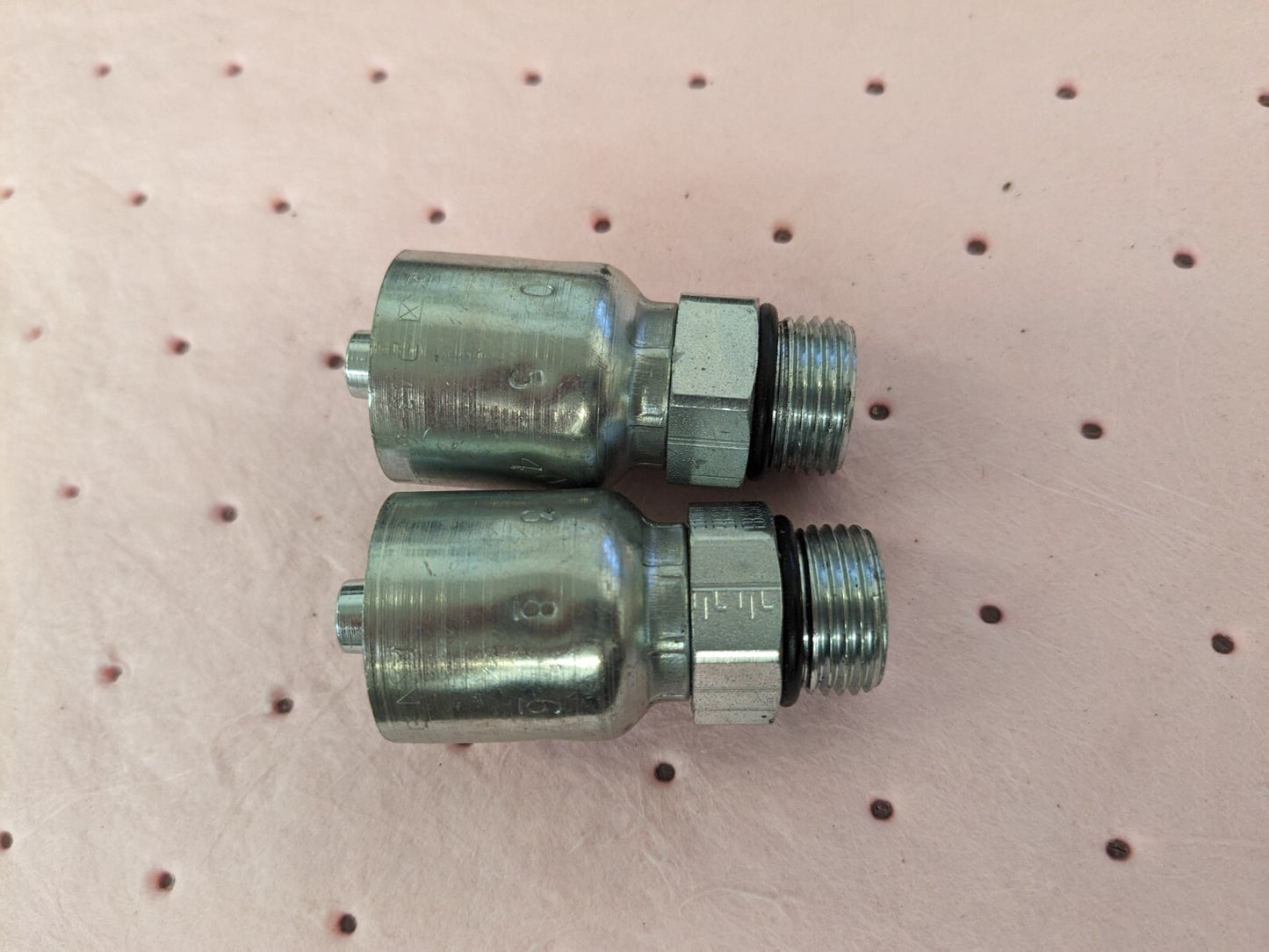 PARKER Hydraulic Hose Male Rigid Fitting 2ct 0.375″ ID, 6 mm, 1/2″ KP81363