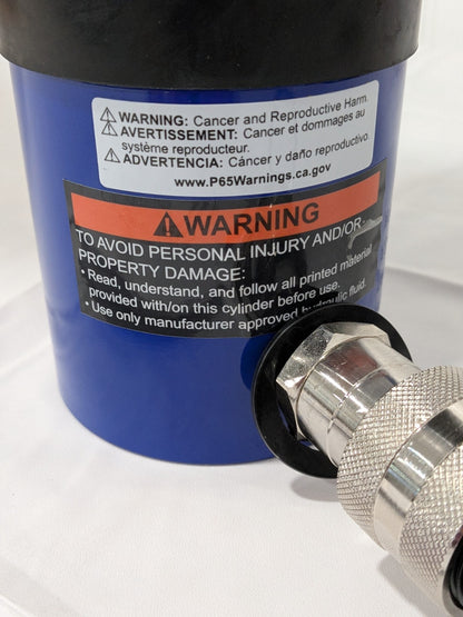 WorkSmart Portable Hydraulic Cylinder: Single Acting, 5.25 cu PS-MH-HPC1-119