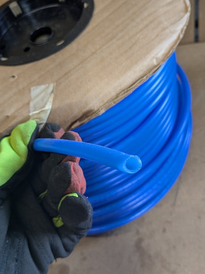 Parker Blue Polyethylene Tubing 500 Ft. x 1/4 In. ID. 125 PSI Max. E-64-B-0500