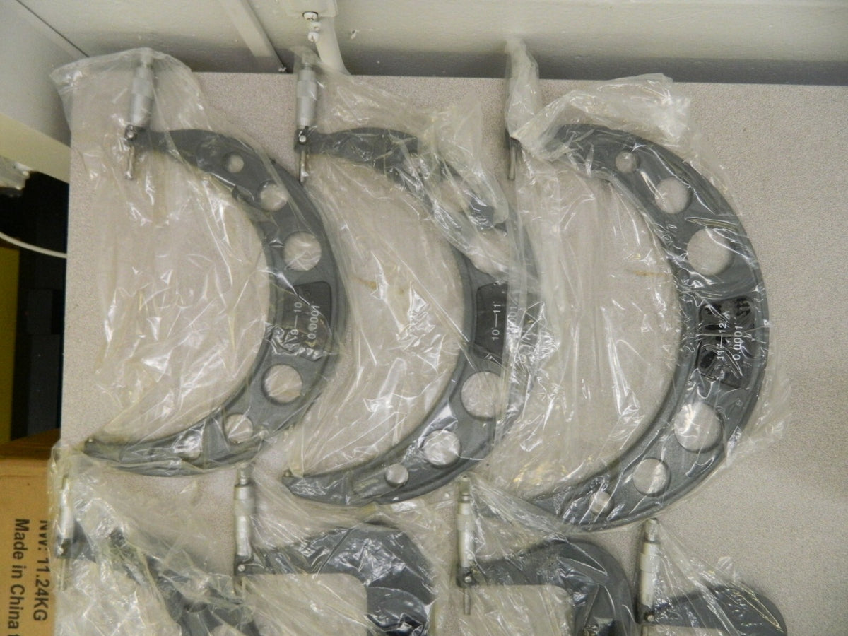 Professional Mechanical Outside Micrometer Set 0 to 12" Range 12 Piece 0640