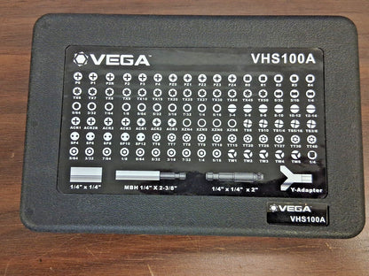 Vega Industries Screwdriver Insert Bit Set VHS100A
