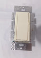 Lutron DV-600P-AL Diva 600W Incandescent / Halogen Single Pole Dimmer Almond