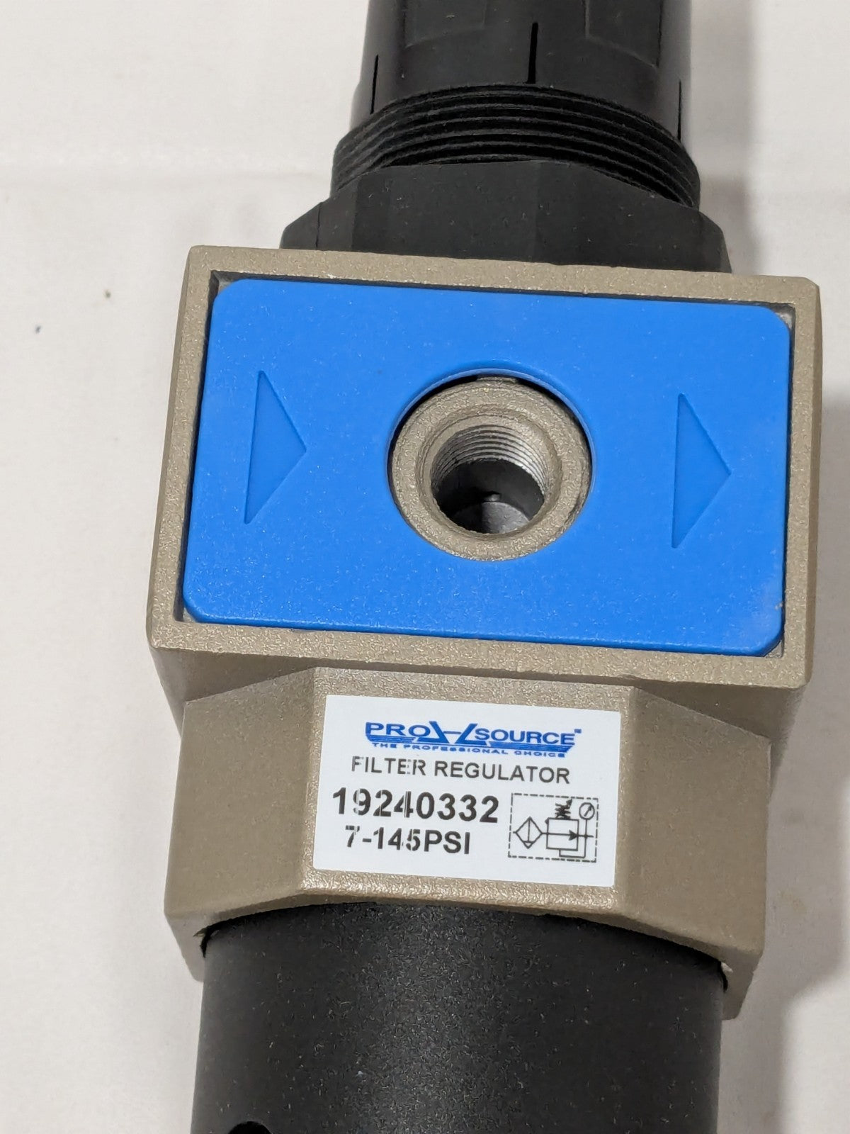Pro-Source FRL Combination Unit: 3/8 NPT, Intermediate w/Pressure Gauge 19240332