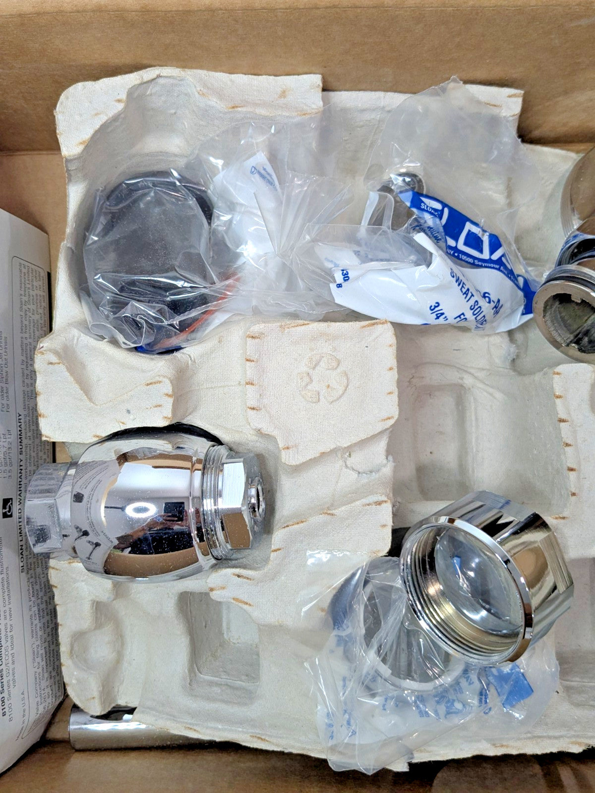 Sloan Valve Urinal Automatic Flush Valve 3/4" Spud Coupling 3/4" Pipe 8186