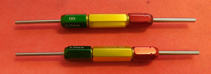 Vermont Gage Class ZZ Go/No Go 2.55 mm - 3.50 mm QTY 2 132102330