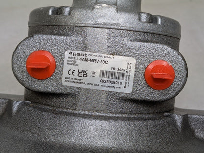 Gast Flanged Air Motor 1.5 HP 5/8" Reversible Shaft 3000 RPM Max. 4AM-NRV-50C