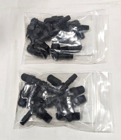 Nylon Single Barbed 90deg Elbow  1/4" Barb x 1/8" MNPT Black   L2-4BN   *QTY 20*