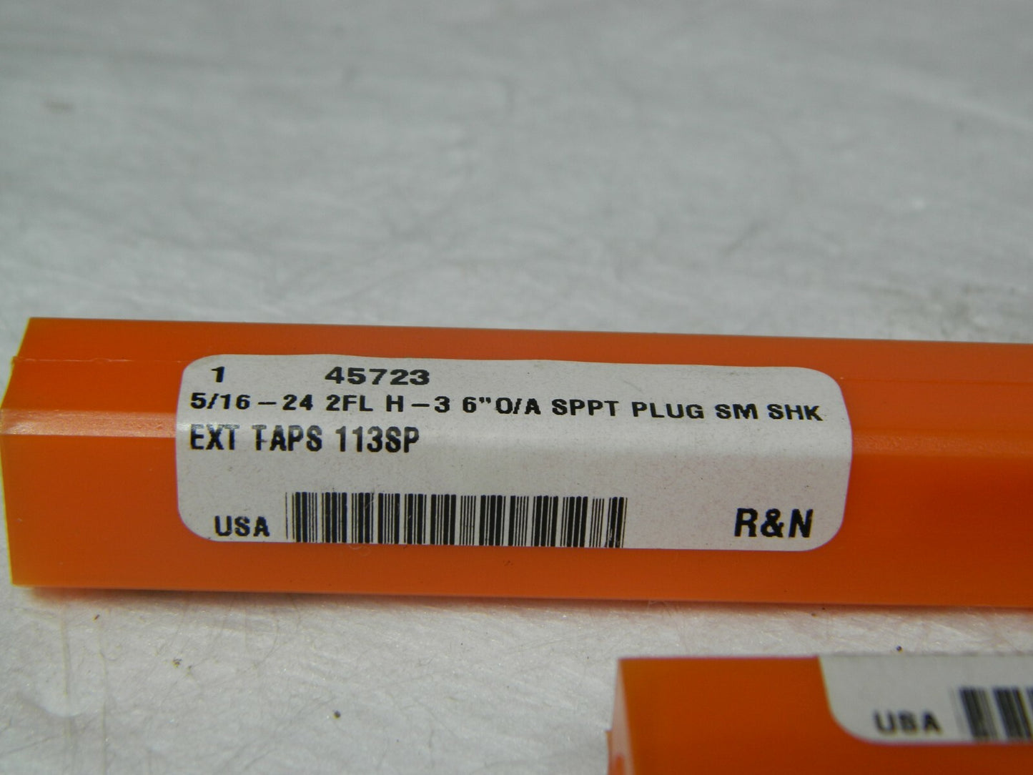 R&amp;N 5/16-24 2FL H-3 6"OAL SPPT Plug SM Shk Ext Tap Qty 2 45723