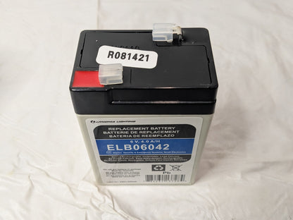 Lithonia Lighting Light Fixture Replacement Battery ELB06042 256010