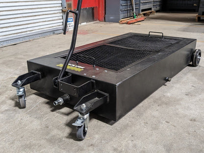 Pro Lube 18 Gal. Mobile Oil Drain Container Deck w/ Pump 42" x 22" x 6-1/2"