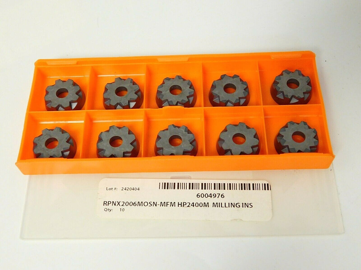 Hertel Carbide Milling Inserts RPHX2006MOSN-MFM Grade HP2400M  Qty 10 6004976