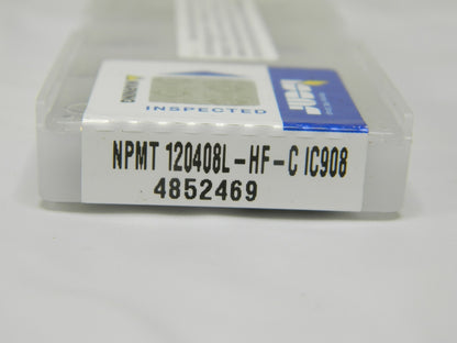 Iscar Carbide Drilling Insert NPMT 12504L2 HF IC908 Qty 10 0485249