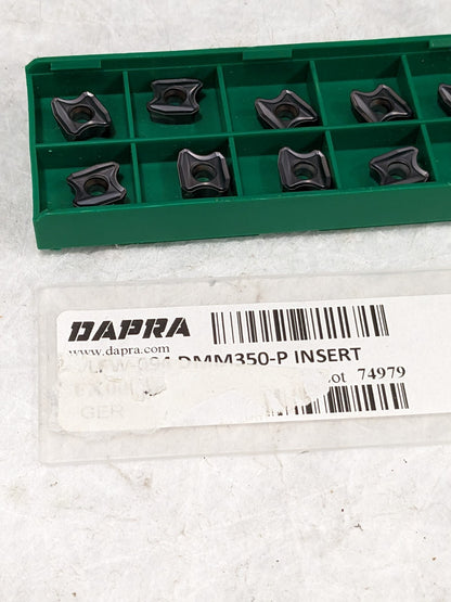 DAPRA LFW-094-DMM350-P, Carbide Inserts Qty 10