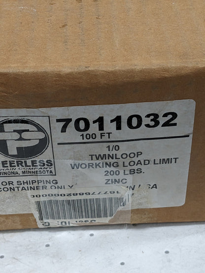 Peerless Chain, Twin Loop, Twist, 100 ft., 200 lb. 7011032
