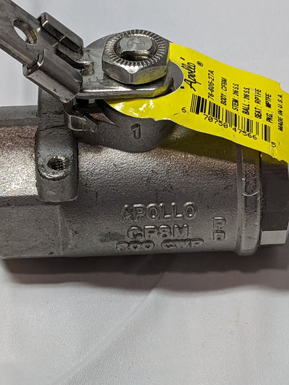 APOLLO Standard Manual Ball Valve: 1" Pipe FNPT x FNPT x FNPT  7660527A