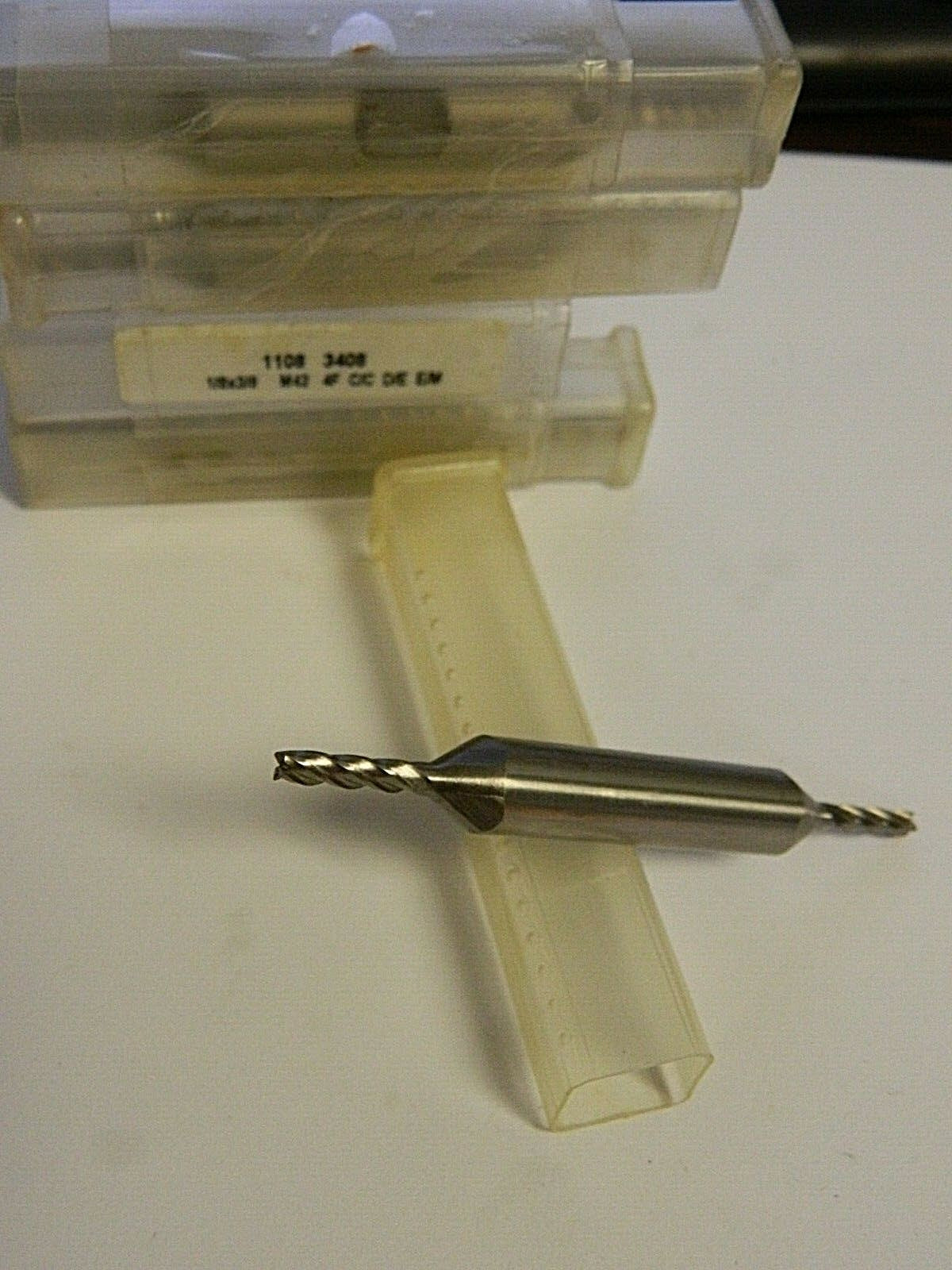 Interstate 1/8", 3/8" LOC 3-1/16" OAL 4 Fl Cobalt Square End Mill QTY 4