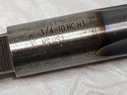 Cleveland Spiral Point Plug Tap HSS 3/4-10NC H3 3FL 1011-TC C55398