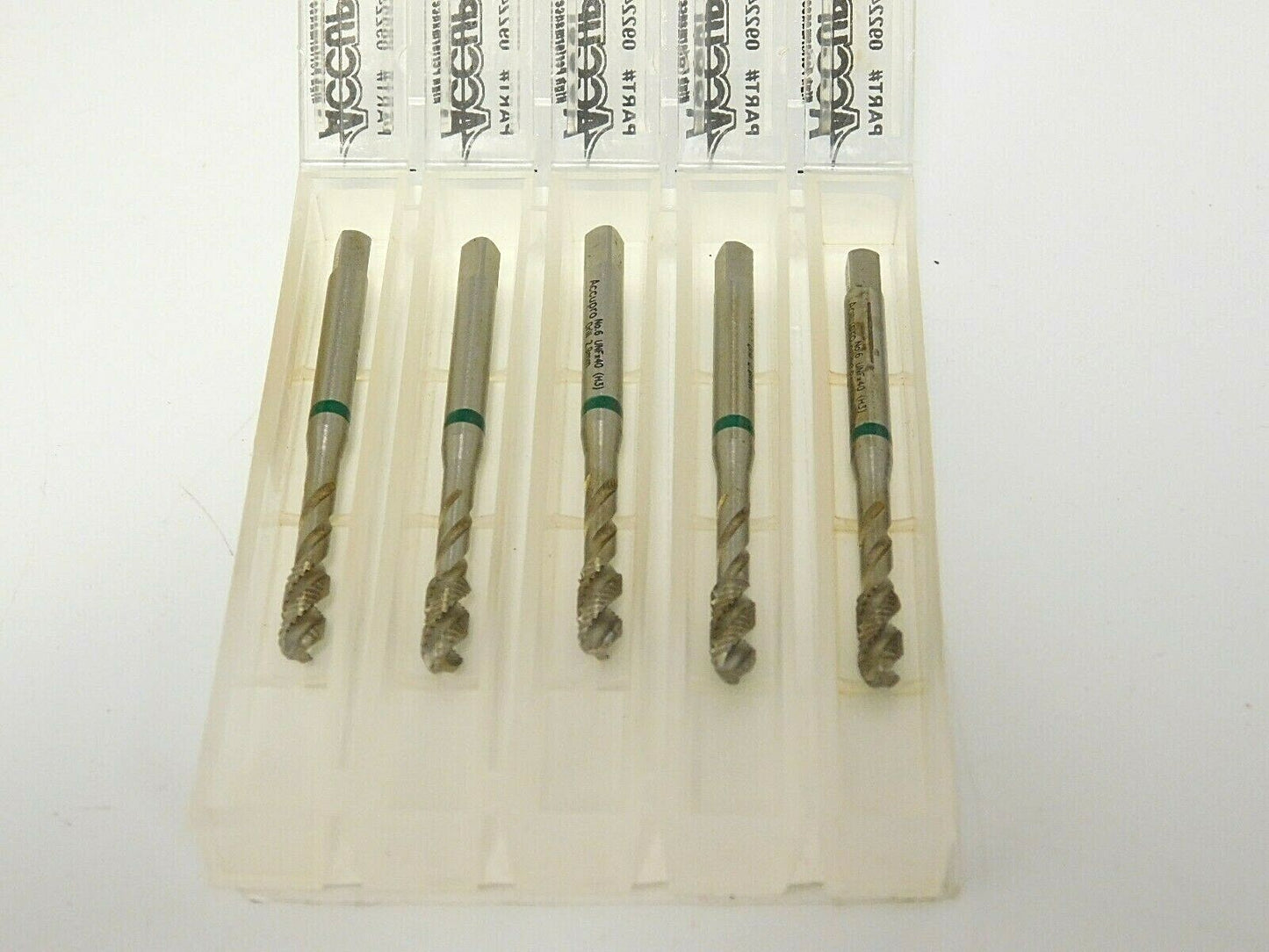 Accupro Spiral Flute Taps Vanadium HSS-E 6-40 UNF H3 3FL Qty 5 09224122