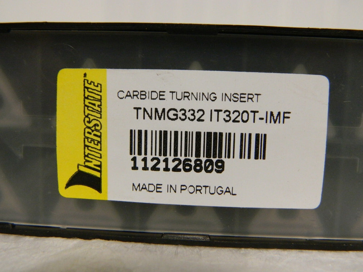 Interstate Grade Carbide Turning Insert TNMG332 IMF IT320T Pack of 10  112126809
