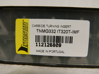 Interstate Grade Carbide Turning Insert TNMG332 IMF IT320T Pack of 10  112126809