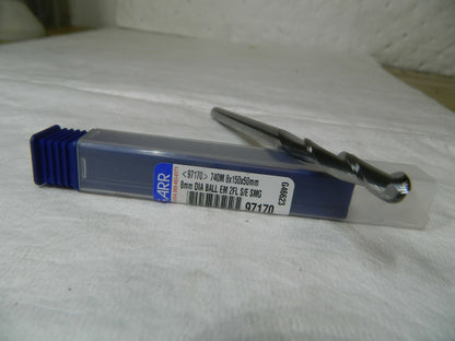 Garr Ball End Mill 8mm Diam 2FL 50MM LOC 152MM OAL 97170