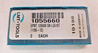 LMT Fette Carbide Insert SPMT432 120408 Lot of 2 Grade LC610T 10198