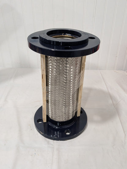 Mason 3" Pipe Braided Stainless Single Arch Hose Pipe Expansion Joint FFL 3