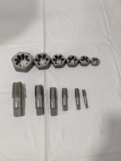 Tap & Die Set: 1/8-27 to 1 - 11-1/2 Taps, 1/8-27 to 1 - 11-1/2 Dies 03959905