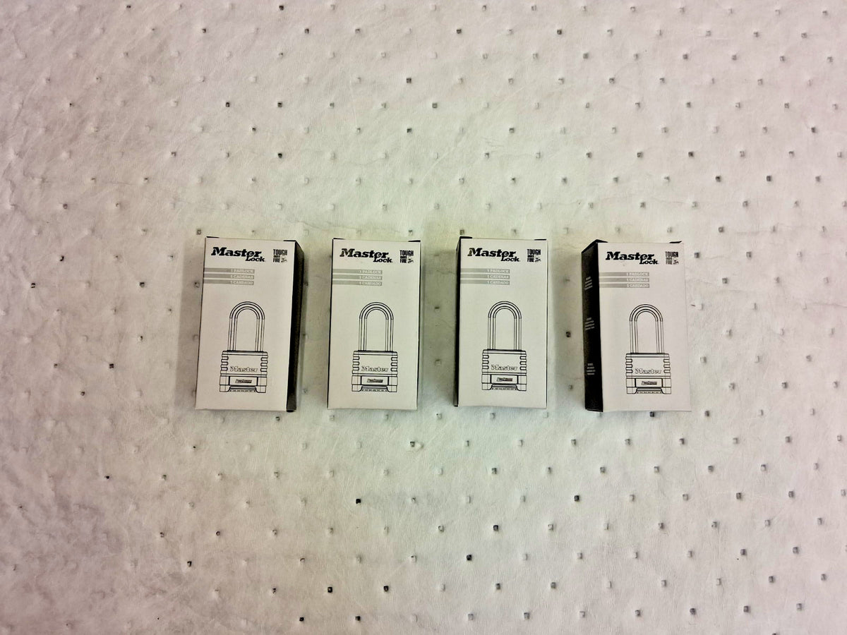 Master Lock Combination Locks 4pk 2" High 2-1/4" Width 1175LHSS