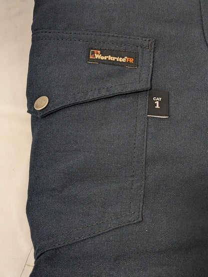 WORKRITE Navy Blue Coveralls Flame-Resistant 110NX45NB48 0S