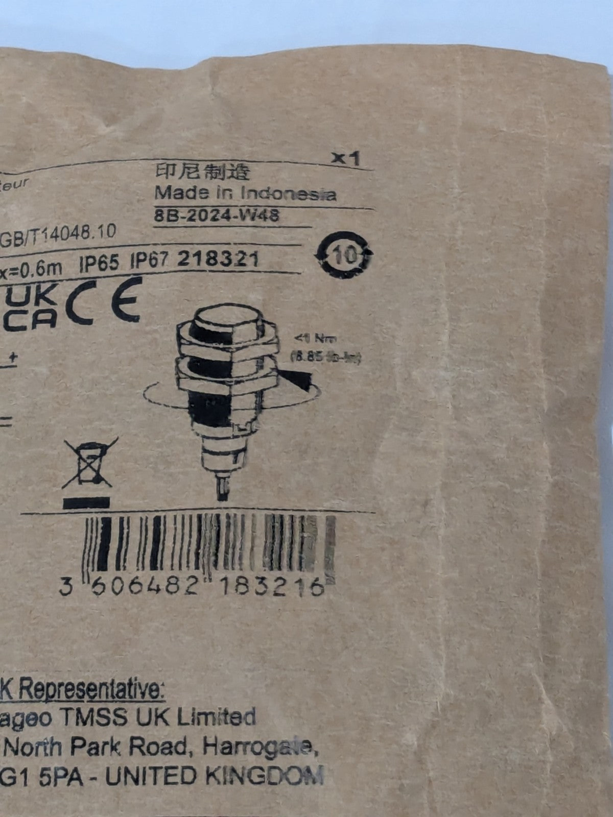 Telemecanique Photoelectric Proximity Switch XUB6APXNL2