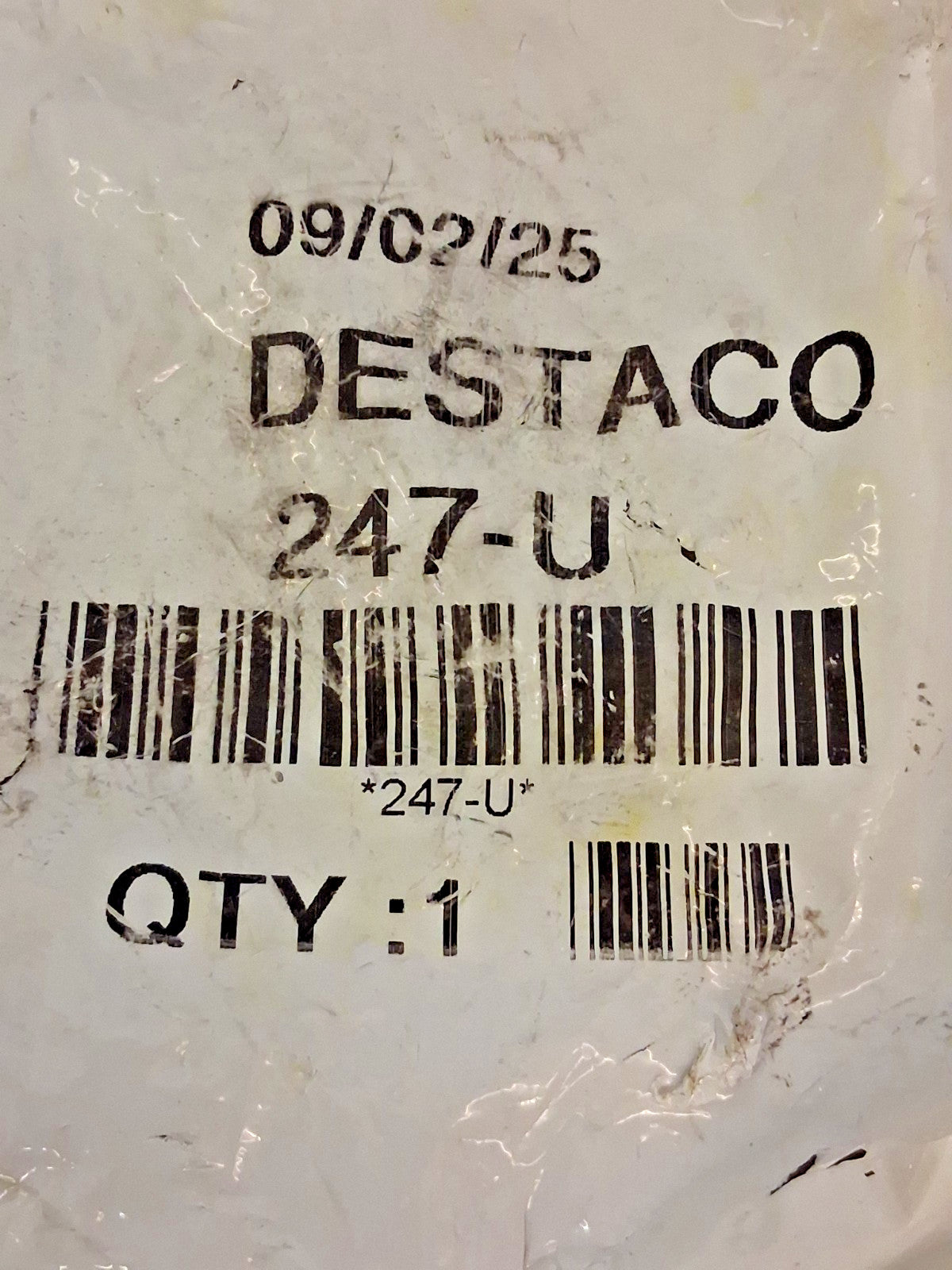 De-Sta-Co Manual U-Bar Flanged Base Hold-Down Toggle Clamp 247-U