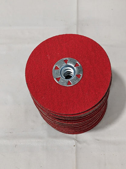 VSM Fiber Disc: 4-1/2" Disc Dia, 5/8" Hole, Arbor Hole, 50G Box of 25 149248