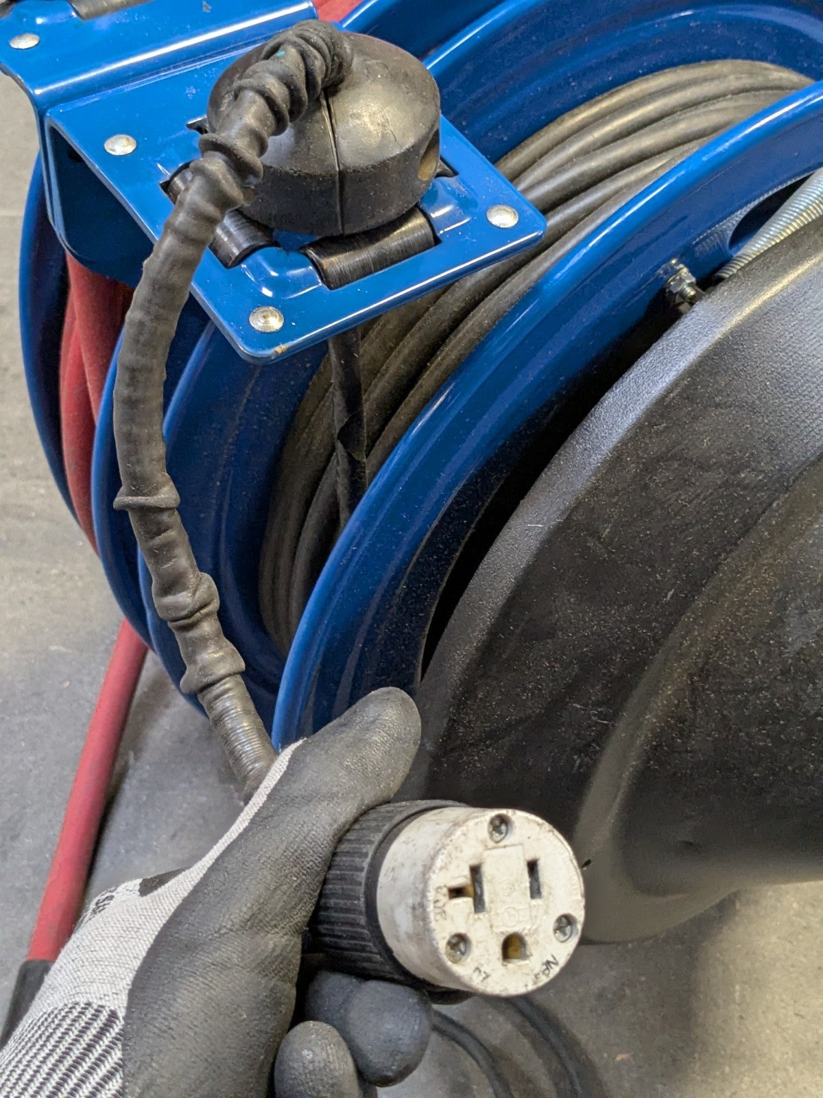 CoxReels Spring Return Combo Air Hose / Power Cord Reel 50 FT. Parts / Repair