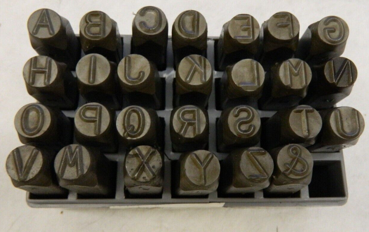 C.H. HANSON 27 Piece, 3/8 Character Steel Stamp Set 21151