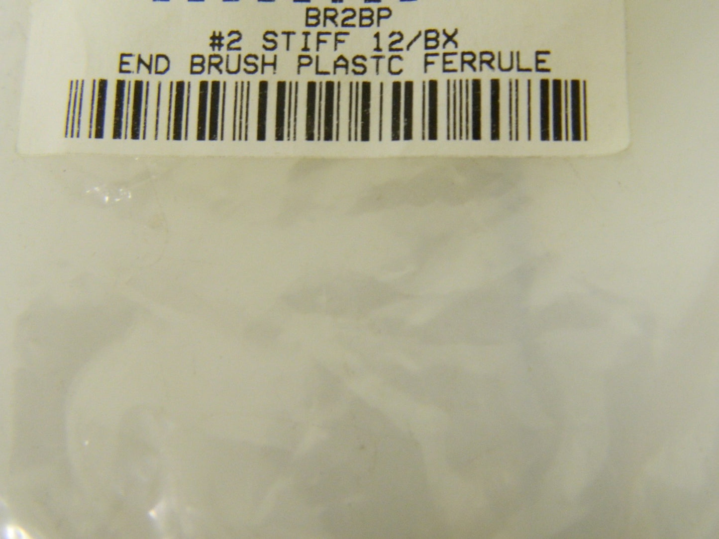 Pro Plastic Ferrule End Brush No. 2 Stiff 1/8" Shank Dia.QTY 12   BR2BP