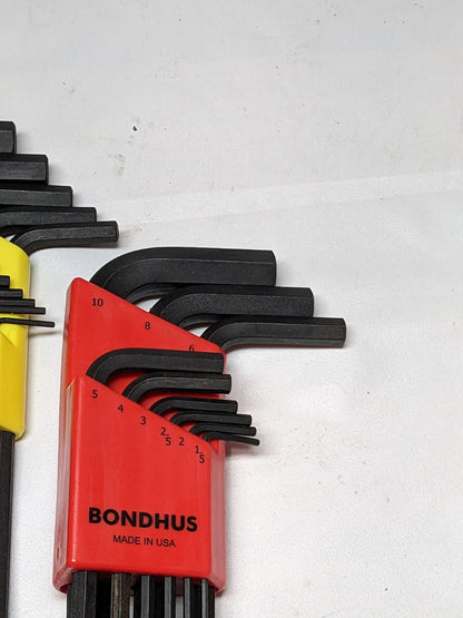 BONDHUS 22 Piece L-Key Ball End Hex Key Set 20199