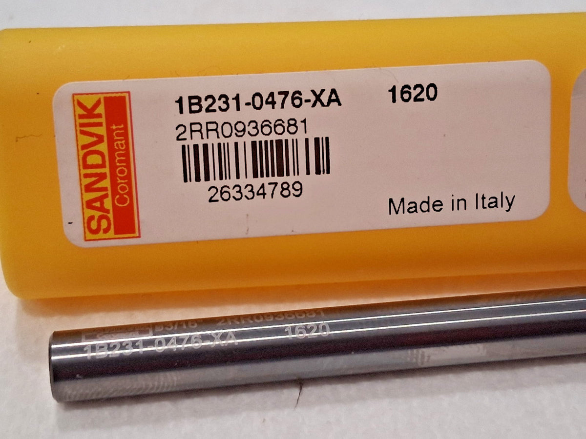 Sandvik Coromant Ball End Mill 3/16" Dia 3/8" LOC 2 FL Carbide 1B2310476XA1620