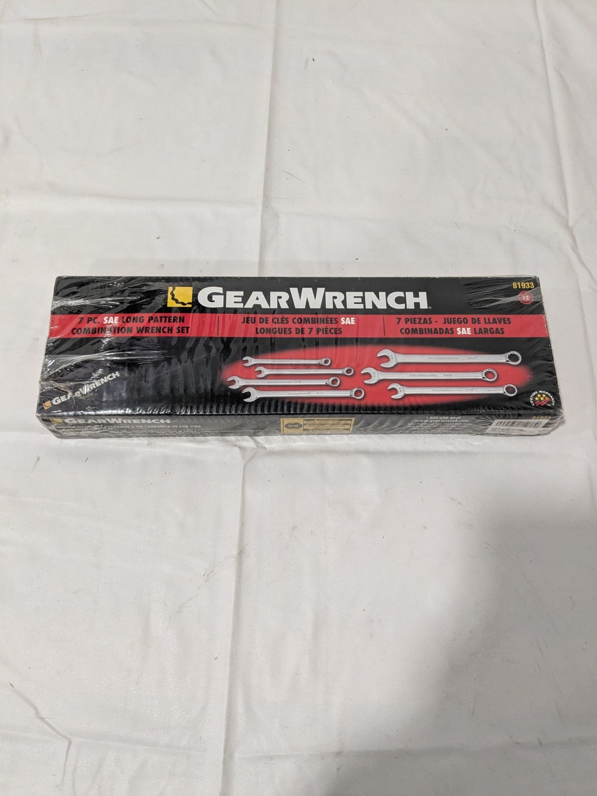 GEARWRENCH Combination Wrench Set: 7 Pc, 3/8 to 3/4" Wrench 81933