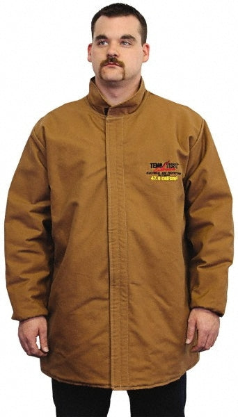 Stanco Safety Products Brown Temp Test Line Coat 47CAL Size 2XL TTX47635-2XL