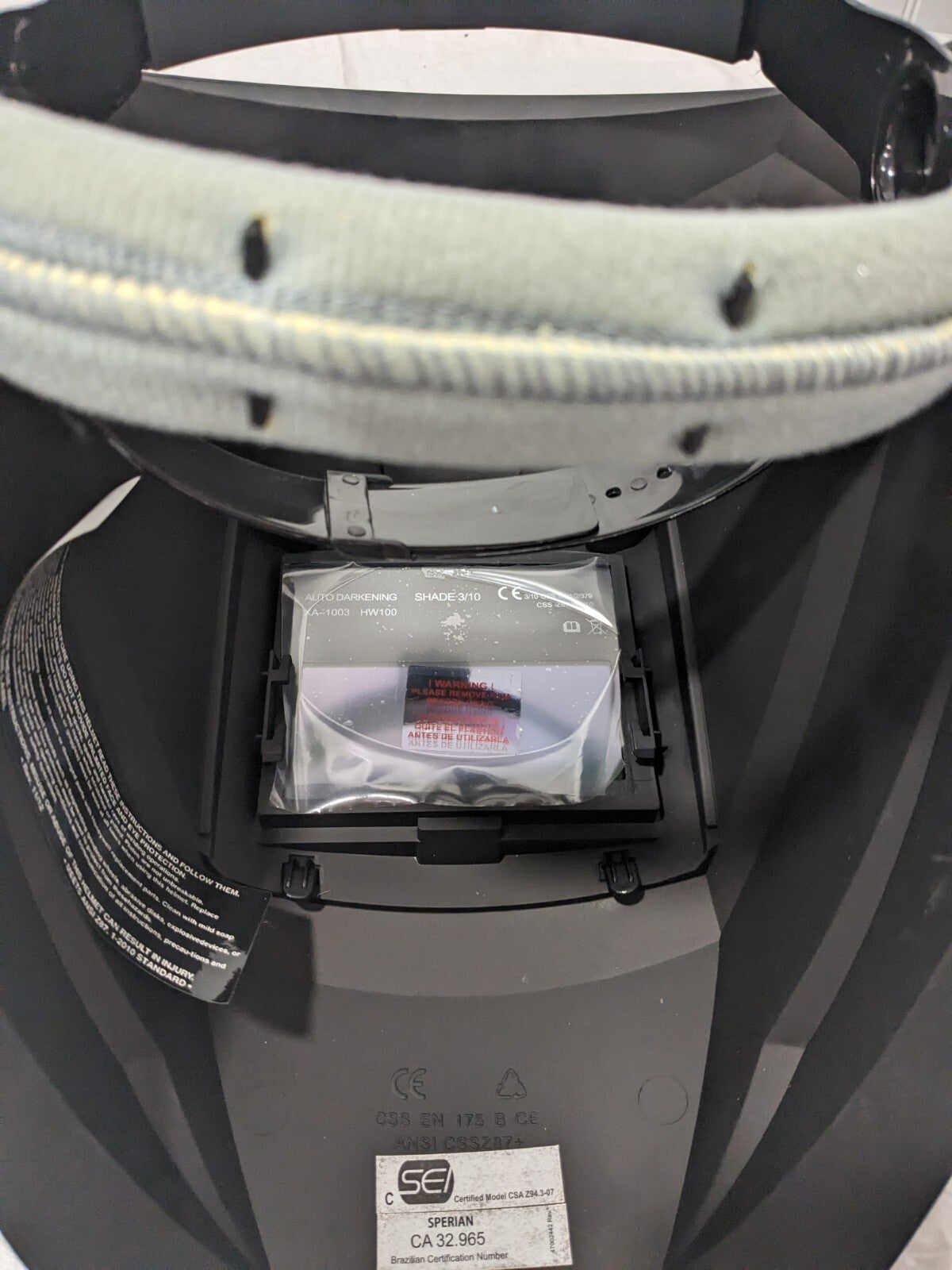 HONEYWELL Welding Helmet: Black, Nylon, Shade 10 HW100