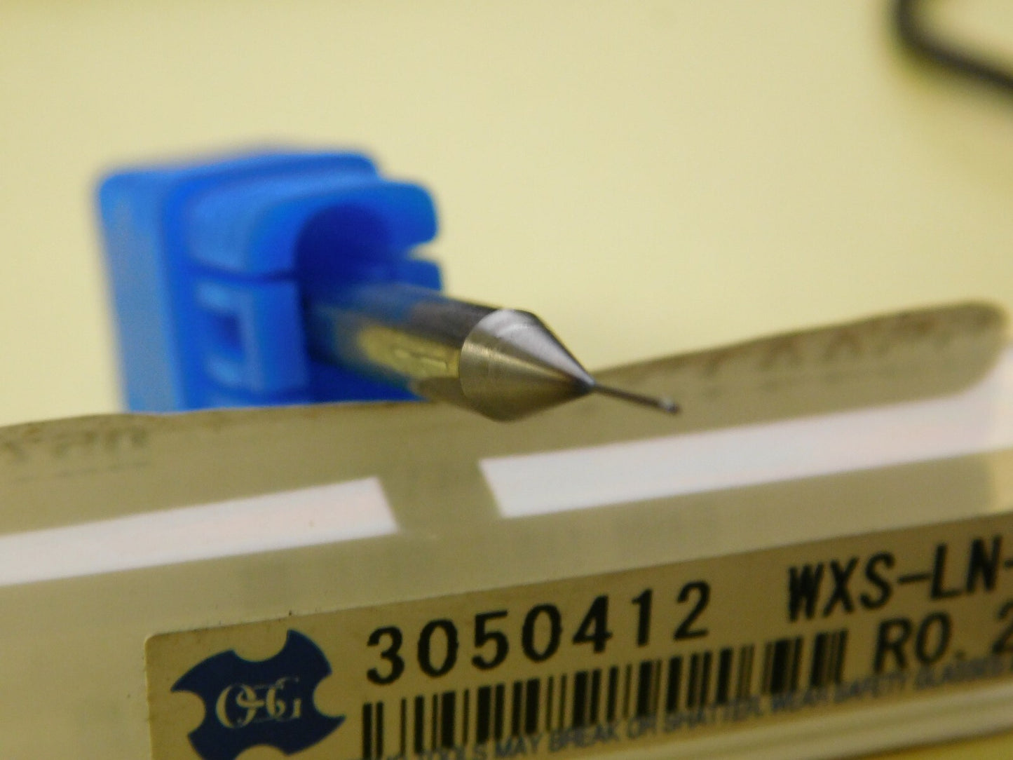 OSG 0.4mm Diam 0.3mm LOC 2 Flute Solid Carbide Ball End Mill 3050412