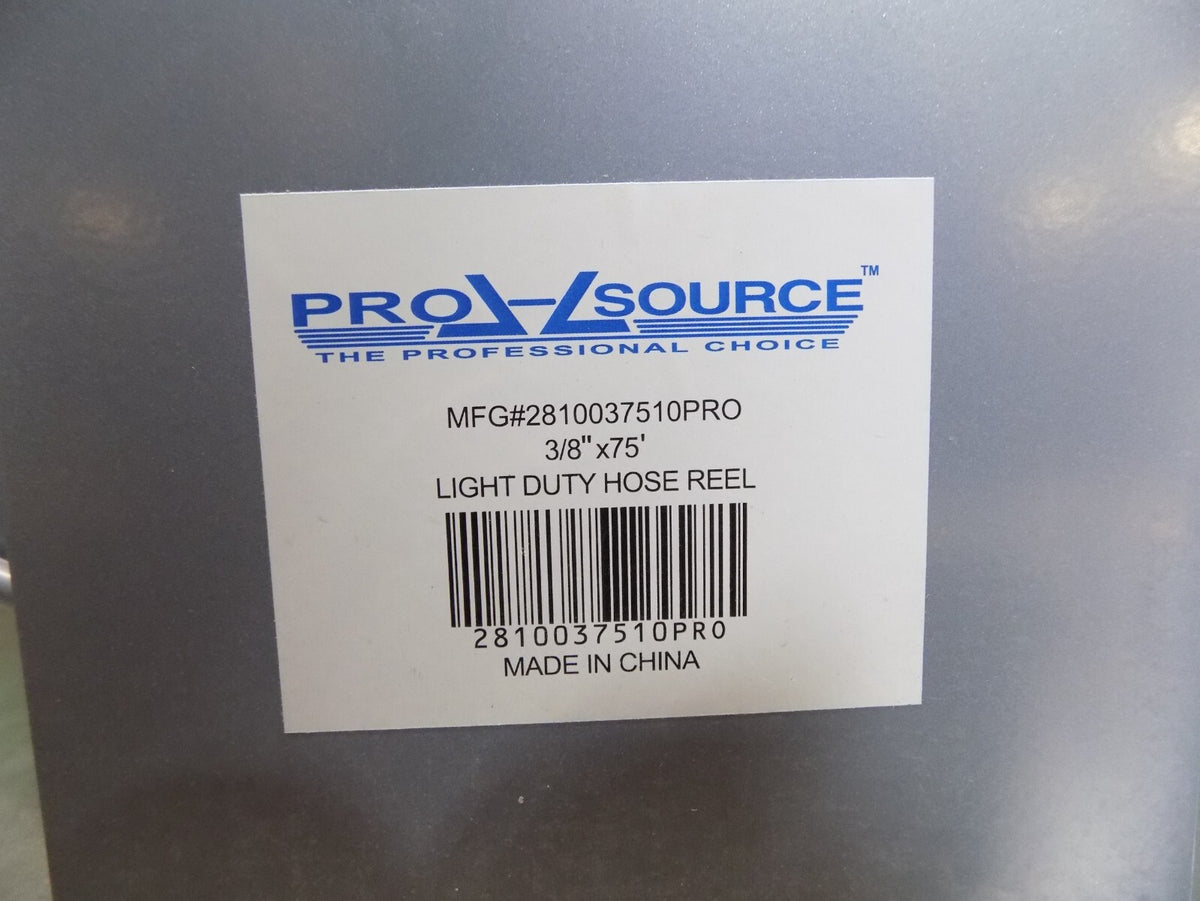 Pro Source Spring Retractable Hose Reel 75 Ft x 3/8 In Fitting 300 PSI Max.