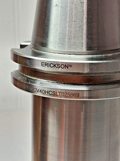 Erickson Hydraulic Tool Chuck CAT40 Taper Shank 1/4" Through Coolant 3019257