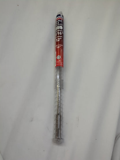 S-4 PLUS CARBIDE DRILL BITS, SLOTTED DRIVE SHAFT, 3/16" DRILL SIZE, 12"oal