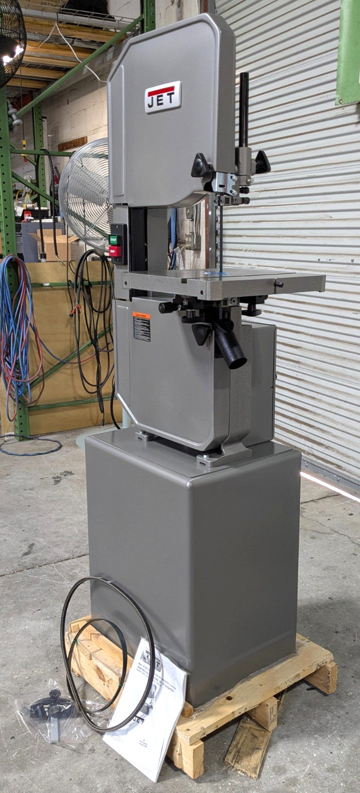 JET 14" Metal & Wood Vertical Bandsaw J-8201K 115/230V 1HP  Step Pulley/Gearbox